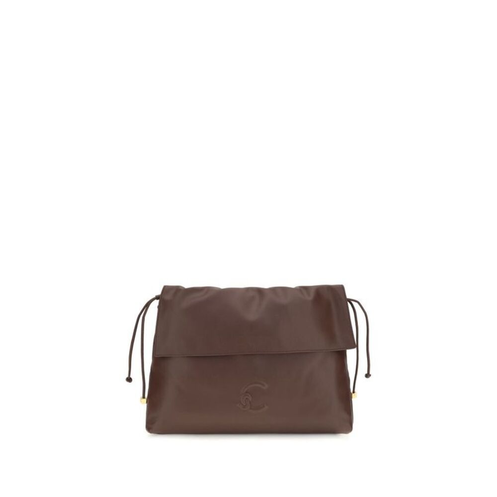 Coccinelle Brown Calf Leather Bos Taurus Shoulder Women's Bag